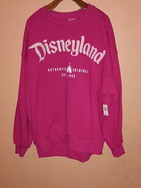 Disneyland Women's Crewneck Sweatshirt - Fuchsia Pink
